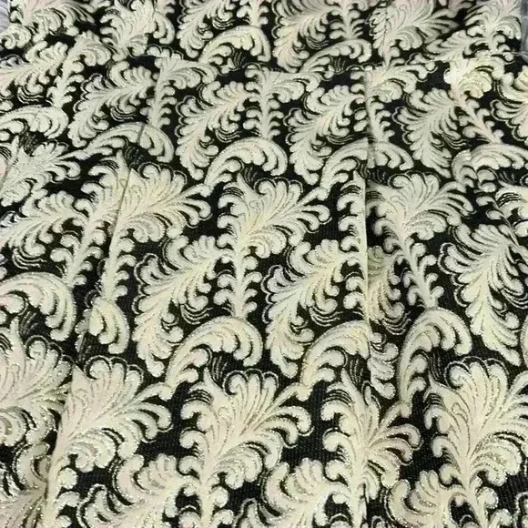 Jealous Tomato High End Boutique Black&Tan Brocade Fit & Flare Metalic Dress, M - Picture 6 of 11